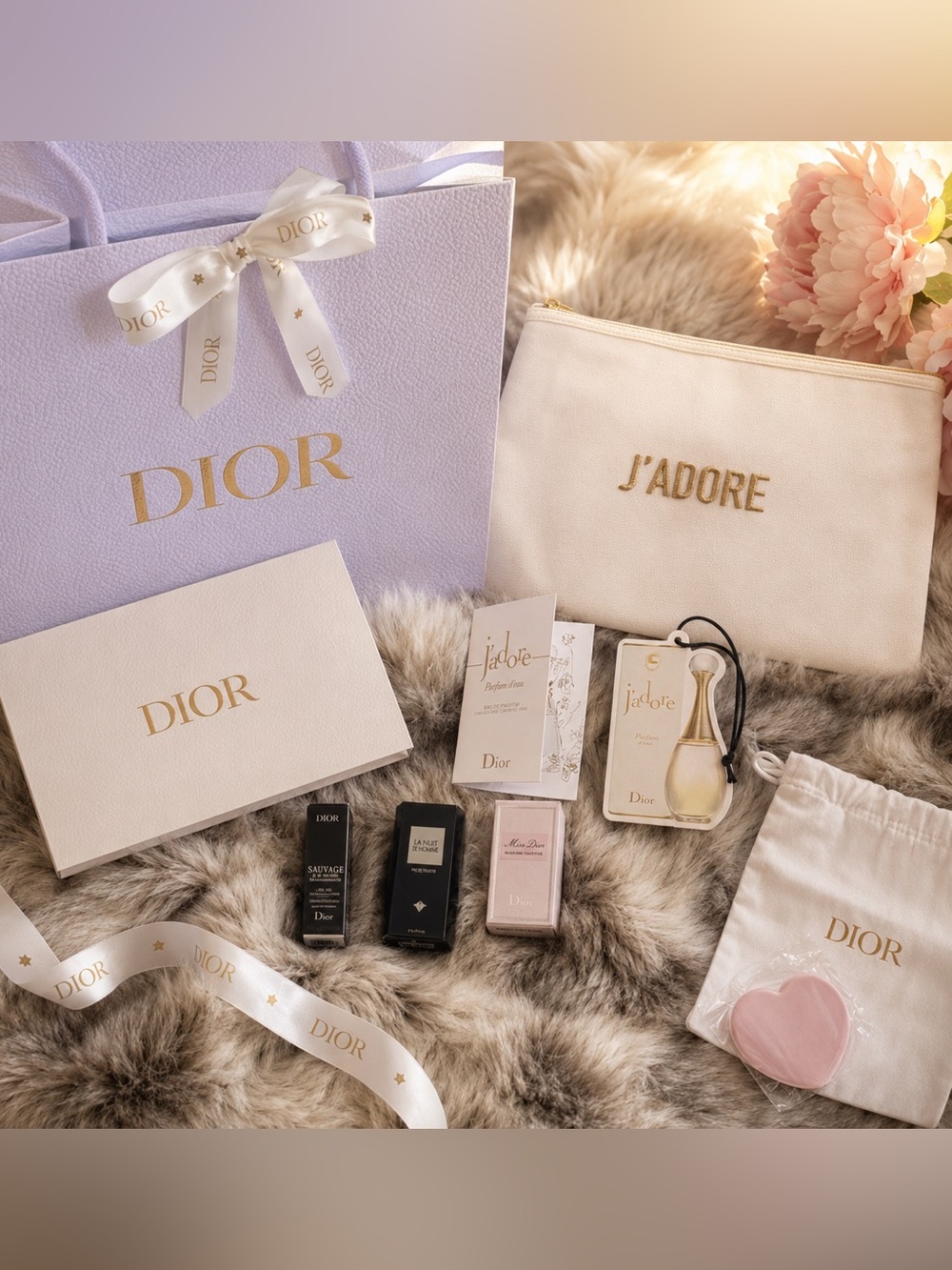 Dior J'adore Beauty Pouch and Minis